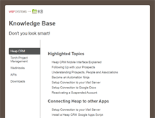 Tablet Screenshot of knowledgebase.wbpsystems.com